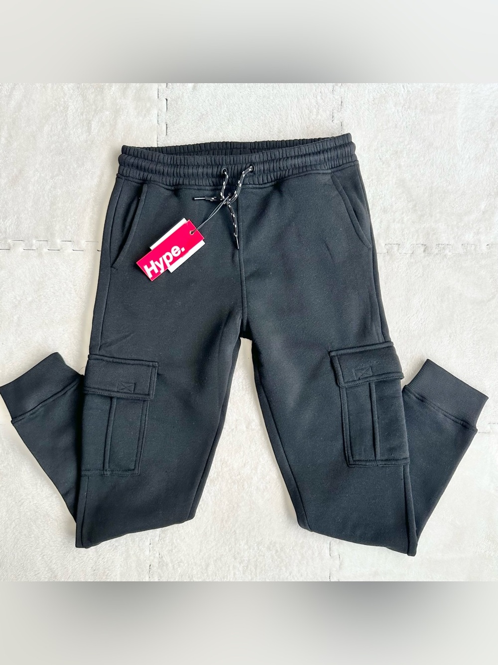 Hype Black Sweatpants, Size Medium NEW